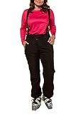  Ulla Popken Skihose Special Pantalones para la Nieve, Negro (Schwarz 10), 75 (Talla del Fabricante: 60) para Mujer