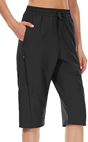 JENEARY Women’s Long Shorts 15″ Bermuda Shorts Below The Knee Quick Dry Outdoor Long Golf Hiking Shorts with Pockets