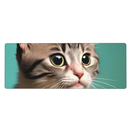 Tapis de bureau Curious Cat antidérapant idéal pour organiser votre espace maison