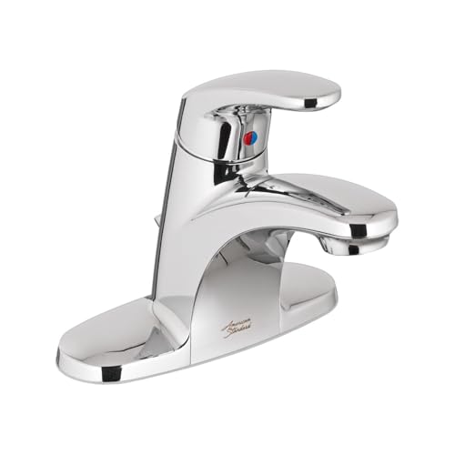 American Standard Colony Pro Single-Handle Bathroom Sink Faucet with Metal Drain, 1.2 GPM, Polished Chrome 7075000.002
