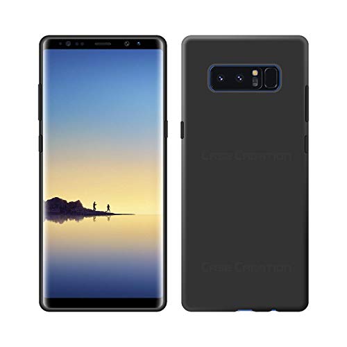 Image of Case Creation Luxurious OG Series for Samsung Galaxy C7 Pro Case Cover,Anti-Dirty Slim Case Frosted Matte Cute Candy TPU Raised Bezel (Splash of Color) Back Cover for Samsung C7 Pro -Black
