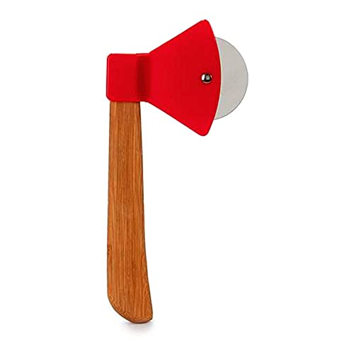 Anik-Shop PIZZAMESSER 21cm in Form Einer Axt Pizzaschneider Pizzaroller Pizza Roller 94 Cover