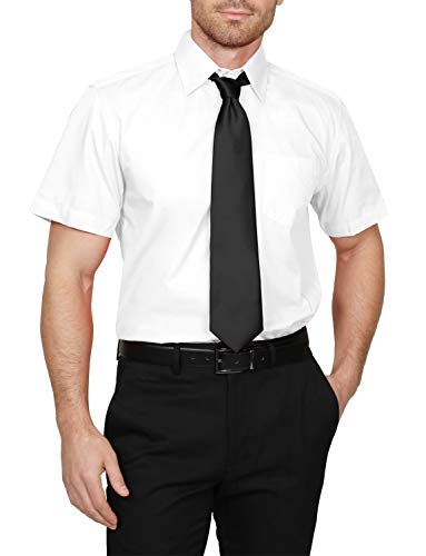 NE PEOPLE Men's Classic Regular Fit Button Down Short Sleeve Solid Color Dress Shirts S-5XL4