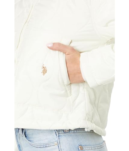 U.S. POLO ASSN. Onion Quilted Boxy Crop Jacket with Cinched Hem3