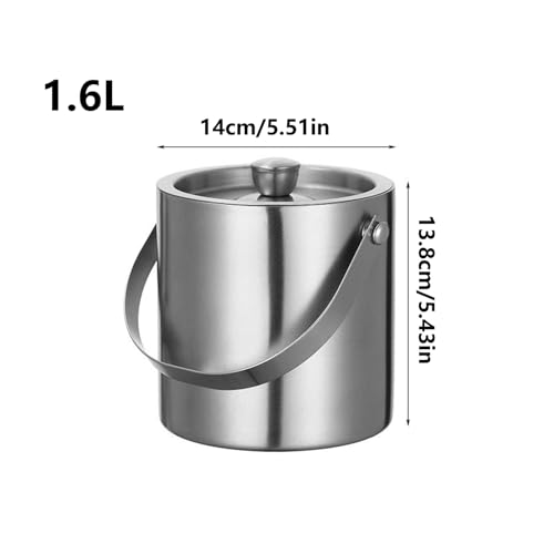 Cubitera para congelador, recipiente aislante de doble pared para enfriador de bebidas y vino, recipiente impermeable para bebidas para camping, fiestas en el jardín, picnics - imagen 5