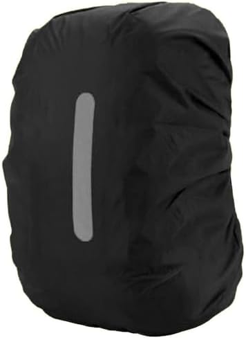 Funda impermeable para mochila con rayas reflectantes, 15 l - 100 l, impermeable, para senderismo, camping, viajes, ciclismo