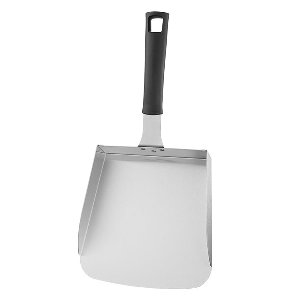 ABOOFAN Pelle À Frites Inox 15.16 Pouces CuillèRe À Nourriture Domestique Spatule Polyvalente Pour Pop-Corn Hamburger Et Frites En Acier Inoxydable Ergonomique