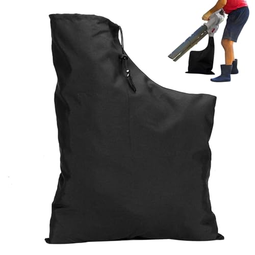 Leaf Bags Adjustable Leaf Blower Vacuum Bag with Drawstring Oxford Cloth Dust Bag Replacement Dust Collector Bag with Zipper Dust Collector Bag Leaf Blower Vacuum Dust Bag Cordless Leaf Vacuum Mulche