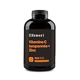Vitamine C Tamponnée avec Bisglycinate de Zinc   1000 mg de Vitamine C + 10 mg de Zinc élémentaire par Dose Quotidienne (2 Gélules)   PH Neutre, Douce pour l’Estomac   Système Immunitaire   Végan