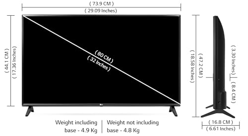 LG 80 cm (32 inches) HD Ready Smart LED TV 32LQ576BPSA (Ceramic Black) - Image 6