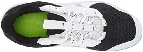 Under Armour Men's Yard MT Baseball Shoe, Black (002)/White, 7 | Image 4