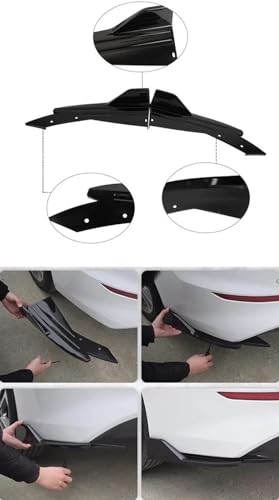 Canards jupes latérales et diffuseur arrière pour BMW E90 E46 F20 spoiler noir