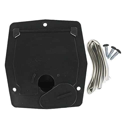 Valterra A10-2143BKVP Black Small Square Cable Hatch