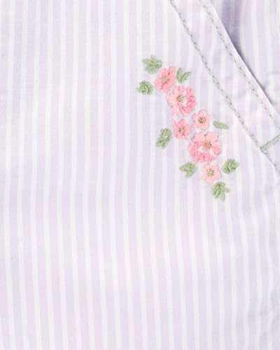 Oshkosh Girl World's Best Overalls, Purple Stripe, 4T