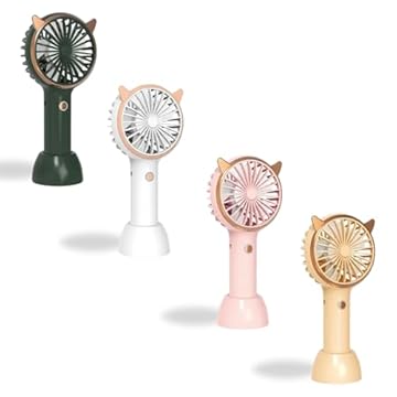 Mini Ventilador Portátil de Mão e Mesa Skincare Maquiagem 3 Velocidades Design Compacto –Recarregável USB – Bateria de Longa Duração - BAnpinSH