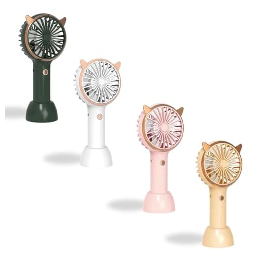 Mini Ventilador Portátil de Mão e Mesa Skincare Maquiagem 3 Velocidades Design Compacto –Recarregável USB – Bateria de Longa Duração - BAnpinSH