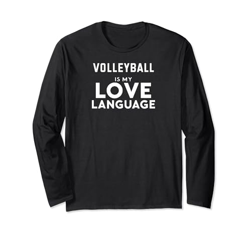 Funny Volleyball Lover Volleyball Is My Love Language Manga Larga