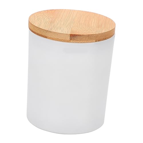 Angoily 4 Pieces Aromatherapy Candle Tin Cans with Lids Glass Jars Ideal for Living Room Bedroom Office