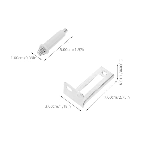 2 pares de herrajes para puertas plegables, pivotes superiores durables para puertas de clóset plegables, partes de reemplazo para uso en hogar y oficina miniatura 2