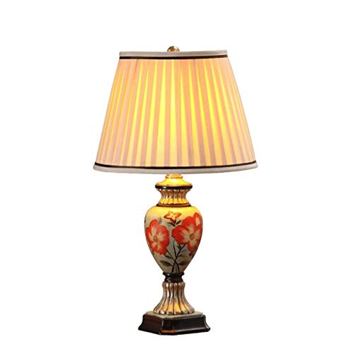 Preisvergleich Produktbild DIAOD Harz tischlampe Klassische Retro tischlampe Schlafzimmer Nacht Harz Schreibtisch licht Wohnzimmer Beleuchtung Dekoration