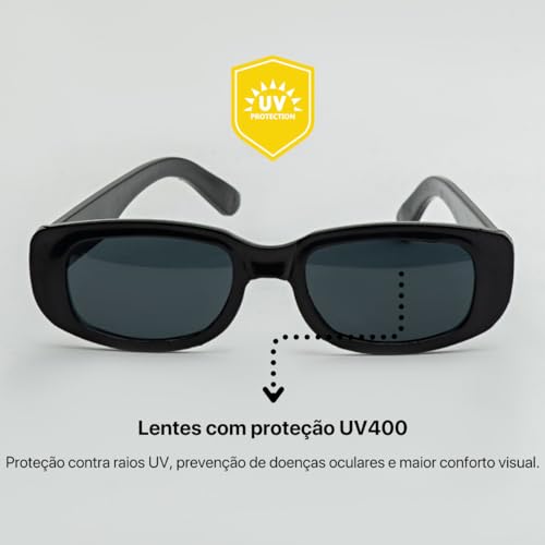 Kit 10 Óculos de Sol Vintage Retrô com Proteção UV, para Festa, Balada, Casamento Com Caneta Giz (Pr