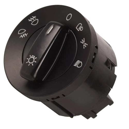Interruptor de control de faros delanteros con perilla suave para VW Golf Plus