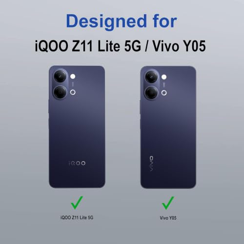 Image of Zapcase Back Case Cover for iQOO Z11 Lite 5G | Compatible for iQOO Z11 Lite 5G Back Cover | Compatible with MagSafe | Scratch-Resistant Back Cover | Clear