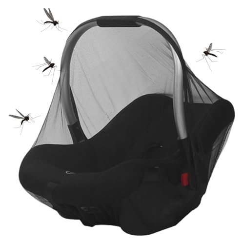 Mosquitera para Cochecito De Bebé - Cubierta Protectora con Malla Fina para Silla De Paseo Infantil - Barrera Elástica con Bolsa De Almacenamiento para Capazos Sillas De Coche Parque Urbano Playa