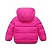 LAVIQK 1-7 Years Baby Boys Girls Toddlers Winter Coats Puffer Jacket with Removable Fur Hooded Down Snow Jacket Warm Fleece Coat Outerwear
