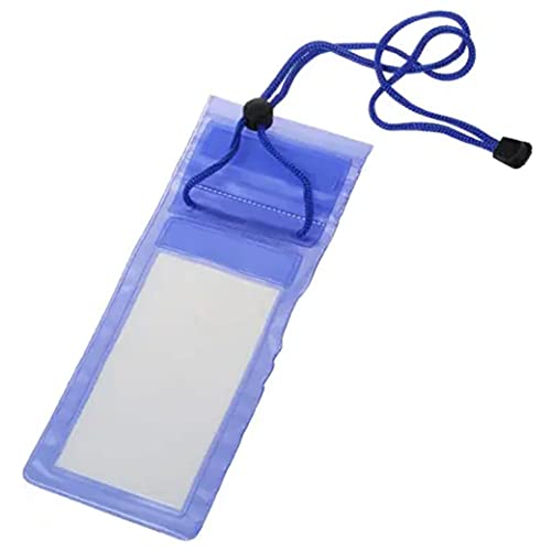 2Pc Waterproof Phone Pouch Case Cellphone Dry Bag Beach Cruise Travel 4.5X10.2in Waterproof Floating Pouch Dry Bag Case Cover iPhone Cell Phone Touchscreen Blue Travel