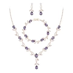 CZ_Purple Rose Gold-Plated-Brass