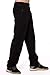 TRAILSIDE SUPPLY CO. Men's Polar Fleece Thermal Sweatpants with Zipper Pockets Black Size 2X-Large