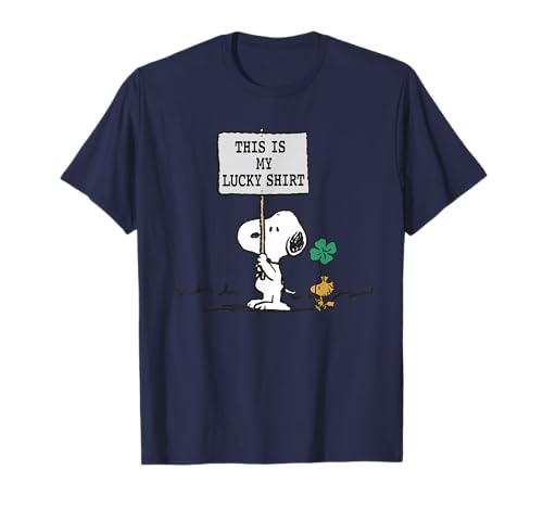 Peanuts St Patrick's Day This Is My Lucky T-Shirt