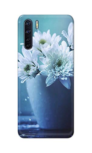 Image of PRINTFIDAA Flowers in The Glass On The Table Printed Designer Hard Back Case Cover for Oppo F15 / Oppo A91 / Oppo F15s / Oppo Reno 3, CPH2001, CPH2021 -(TI) MVN1002