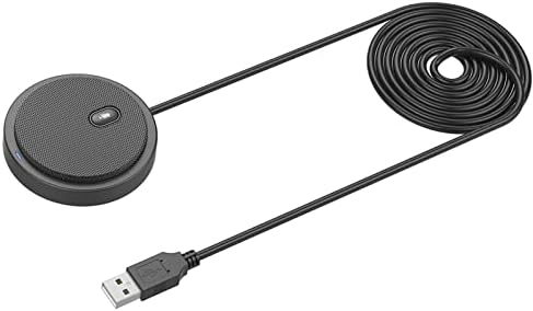 Eacam Condenser Mic, UM02 USB Omni-directional Condenser Microphone Mic for Meeting Business Conference Computer Desktop Laptop PC Voice Chat Video Games Live Broadcast Sound Pick-up