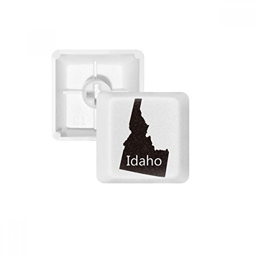 Keycaps PBT Idaho USA pour clavier mécanique blanc OEM R4 vierge multicolore