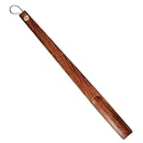UKCOCO Calzador de Madera con para Personas Mayores y Embarazadas Herramienta Reutilizable para Ponerse Zapatos y Botines Casa Accesorio Portátil para Facilitar sin Agacharse