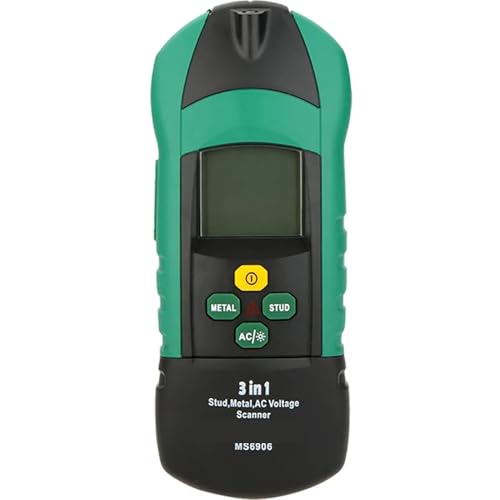 Medidor de espesores MS6906 ZQFEE, detector multifunción 3 en 1 para voltaje CA, pernos metálicos y pilares de madera miniatura 1
