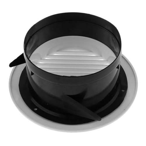 Grille de ventilation ronde réglable en ABS blanc de 75mm à 200mm - 4