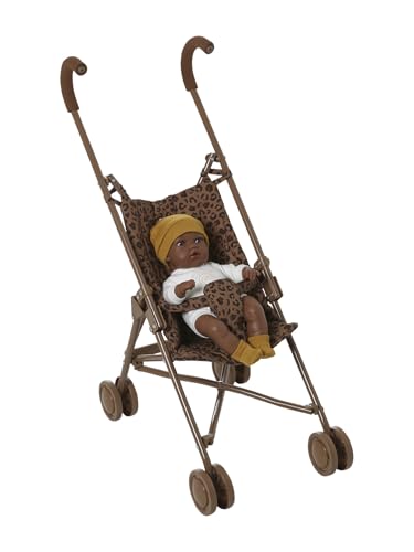 VERTBAUDET Grande Poussette Canne léopard Vertbaudet x Envie de Fraise Marron TU