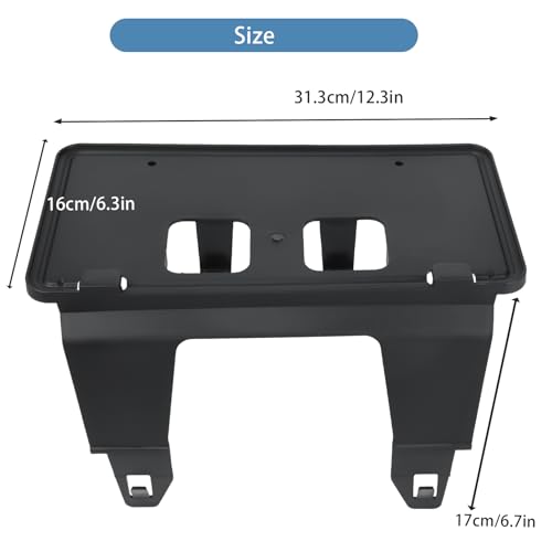 OKPARZ Replacement for Front Bumper License Plate Frame Bracket 2020-2022 Ford F250 F350 Super Duty LC3Z-17A385-AB by OKPARZ - Image 4