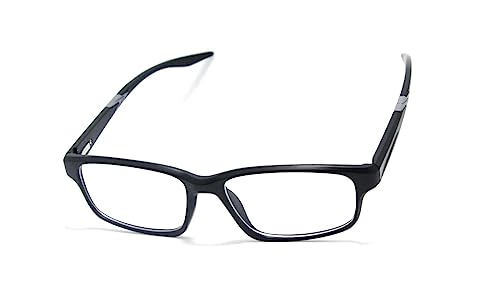 Armação De Óculos Masculino Sem Grau Retangular Jc-1125 (Preto-Cinza)