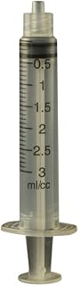 Jensen Global JG3CC-LL-100-3 cc Calibrated Manual Luer Lock Syringe - Bag/100