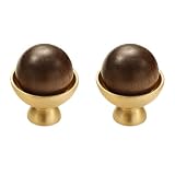 Contenu de l'emballage : 2 boutons en bois naturel, avec vis de 22 mm pour une installation sans effort sur les tiroirs, commodes, armoires et portes de meubles.