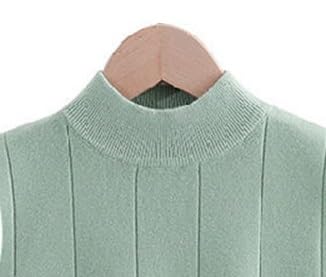 Image of Alexvyan Women's Sleeveless Turtleneck Regular Fit Top, Vertical Striped Pattern, High Mock Neck Tank Top Soft Stretchable Knitted Material-40 to 65KG