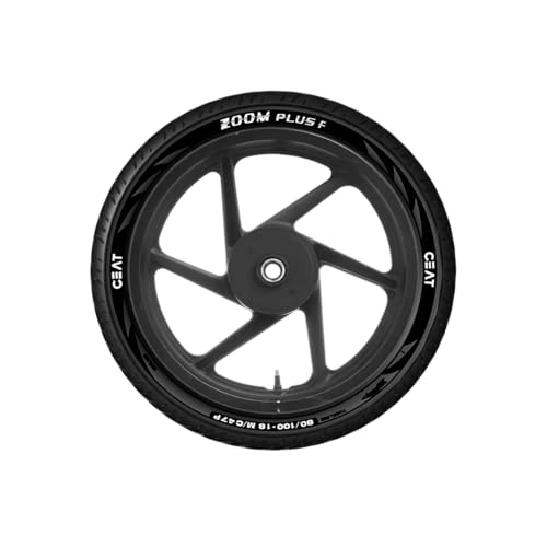 Image of CEAT 100 /80-17 ZOOM PLUS F 52P TUBELESS TYRE | Front | Car Tyre for Front and Rear