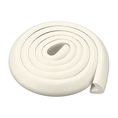 Image of uxcell Corner Guards Edge Protectors 6.56ft(2M), Foam Safety Bumper L Shape for Furniture Corner Table Edge Guard, White