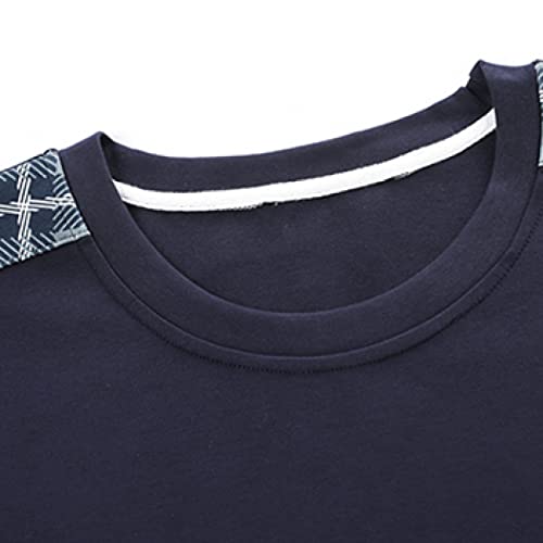 Men's Pajamas Set For Men's Comfort Loungewear Men's Set Large Cotton Short Sleeves With Bottoms Pajamas Set #TOP6