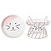 Xoeryoy Cat Food Bowl Ceramic Cat Bowl with Stand Cute Raised Feeding Plate Elevated Pet for Dog Feeder