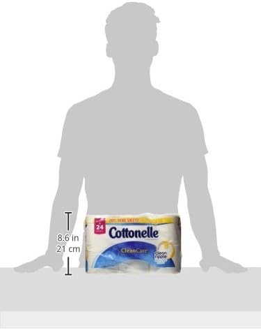 Miniatura 7 de Cottonelle Clean Care - Papel higiénico de doble rollo, 12 rollos, 190 unidades